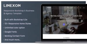 Linexon – Landing Page Template