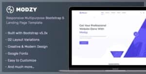 Modzy – Bootstrap 5 Landing Page Template