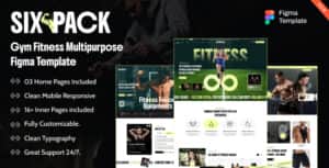 SixPack – Gym & Fitness Figma Template