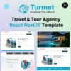 Turmet – Travel & Tour Agency React NextJS Template