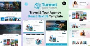 Turmet – Travel & Tour Agency React NextJS Template