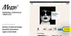 Mosso – Personal Portfolio HTML Template