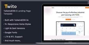 Twito – Tailwind CSS Landing Page Template