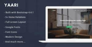 Yaari – Landing Page Template