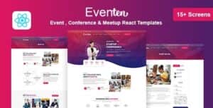 Eventen – Event , Conference & Meetup React Templates