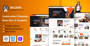 Billdins – Construction & Business React Next Js Template