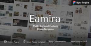 Eamira – Multi Concept Modern Figma Template