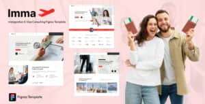 Imma – Immigration, Tour & Visa Consulting Services Website Figma Template