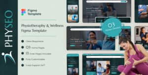 Physeo – Physiotherapy & Wellness Figma Template