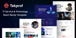 Tekprof – IT Solution & Technology React NextJs Template