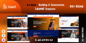 Const – Building & Construction Laravel Template