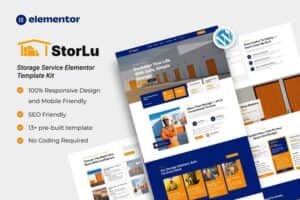 StorLu – Storage Service Elementor Template Kit