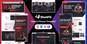 Shotfit – GYM & Fitness Trainer HTML Template