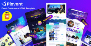 Pixvent – Event & Conference HTML Template