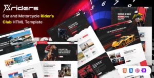 Xriders – Car and Motorcycle Rider’s Club HTML Template