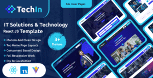 Techin – IT Services and Technology React JSTemplate