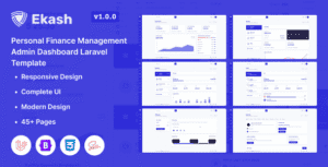 Ekash – Personal Finance Management Admin Dashboard Laravel Template