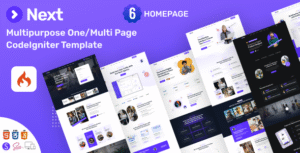 Next – Multi-Purpose CodeIgniter Template