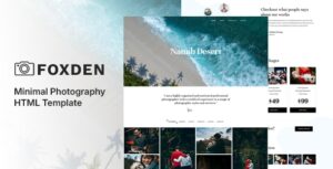 Foxden – Photography Portfolio Template