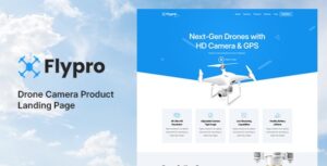 Flypro – Product Landing Page Template