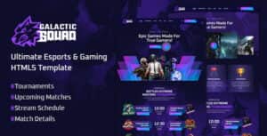 Galactic – eSports and Gaming HTML Template