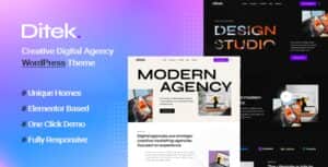 Ditek – Digital Agency Creative Portfolio WordPress Theme