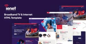 Ienet – Broadband TV & Internet HTML Template