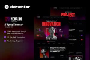 Neoaixo – AI Agency Elementor Template Kit