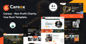 Careox – Nonprofit Charity Vue Nuxt Template