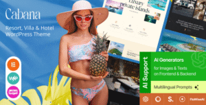 Cabana – Resort, Villa & Hotel WordPress Theme