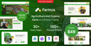 Farmus – Agriculture and Organic Farm WordPress Theme