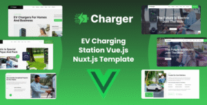 Charger – EV Charging Station Vue Nuxt JsTemplate