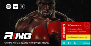 Ring – Martial Arts & Boxing WordPress Theme