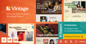 Vintage – Retro Flat Multi-Purpose WordPress Theme