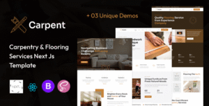 Carpent | Carpentry, Woodworking & Flooring Service React Next Js Template