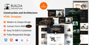 Builda – Construction Services & Architecture HTML Template