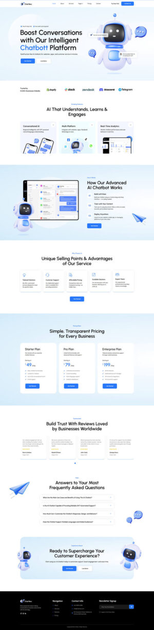 ChatNex – AI Chatbot Elementor Template Kit