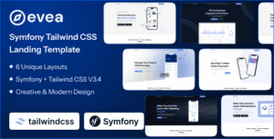 Evea – Symfony App Landing Page Template