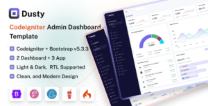 Dusty – Codeigniter Admin & Dashboard Template