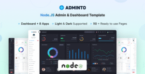 Adminto – NodeJs Admin & Dashboard Template