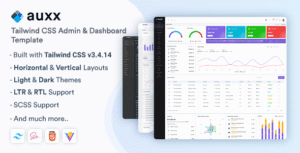 Auxx – Tailwind CSS Admin & Dashboard Template