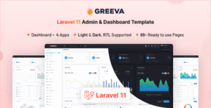 Greeva – Laravel 11 Admin & Dashboard Template