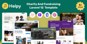 Helpy – Laravel 12 Charity And Fundraising Template
