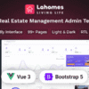 Lahomes – Vue 3 Real Estate Management Admin Dashboard