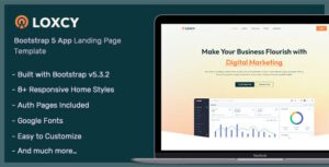 Loxcy – Landing Page Template