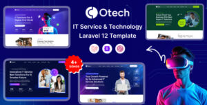 oTech – Laravel 12 IT Solutions & Technology Startup Template