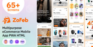 Multipurpose eCommerce Store Mobile App PWA HTML Template – ZoFeb