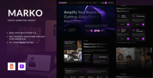 Marko – Digital Marketing Agency HTML Bootstrap 5 Template