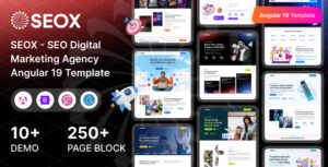 SEOX – Angular 19 SEO & Digital Marketing Agency Template