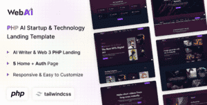WebAi – AI Startup & Technology PHP Landing Template WebAi – AI Startup & Technology PHP Landing Template